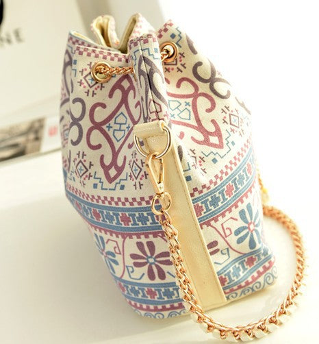 Wholesale Canvas Pearl Chain Tote Bag